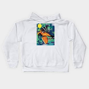 Orange-backed Oriole Kids Hoodie